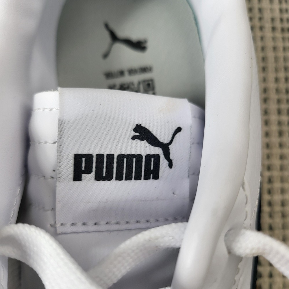 PUMA Shoes Womens Size 8 White Black Gum Sole Low Top Casual Sneakers 397636-04 - Picture 2 of 7